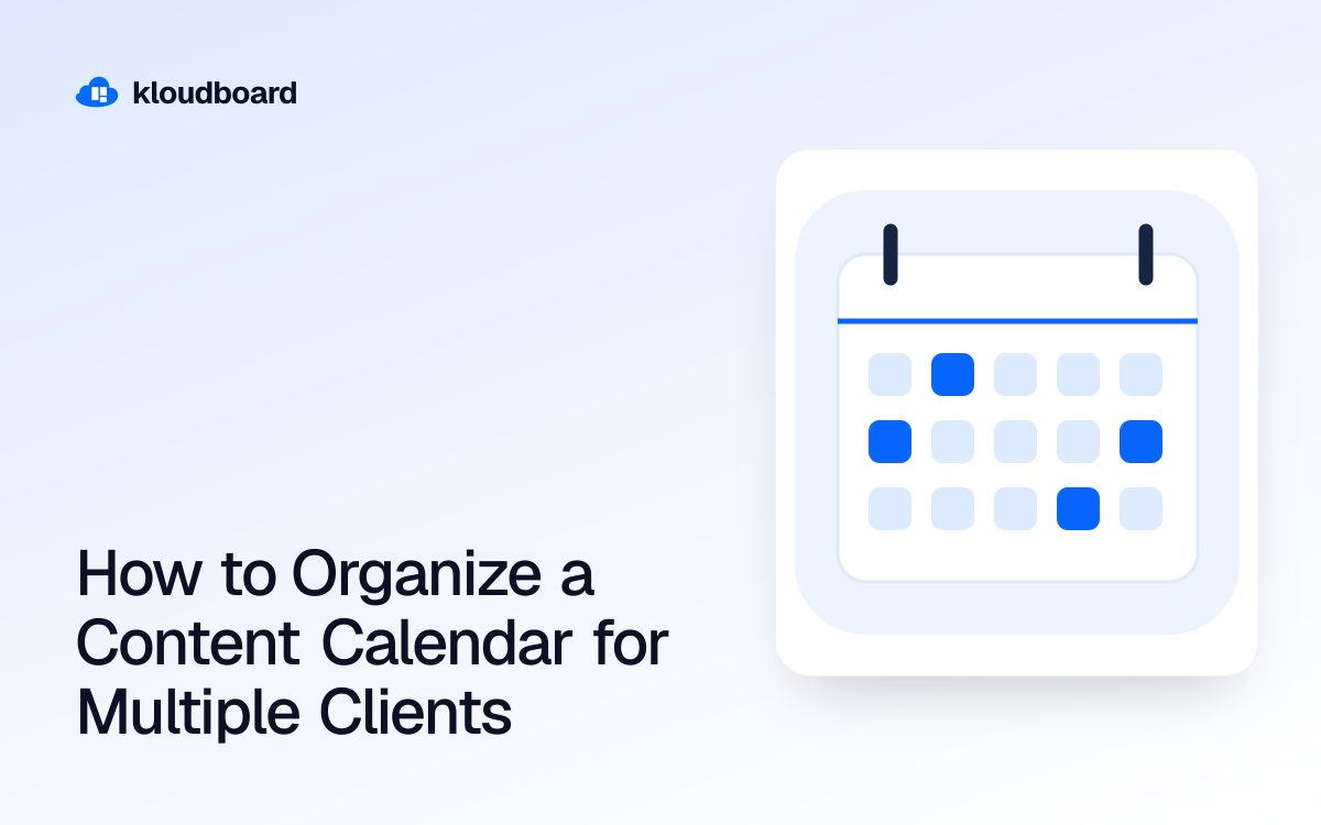 How to Organize a Content Calendar for Multiple Clients — a calendar with highlighted dates.