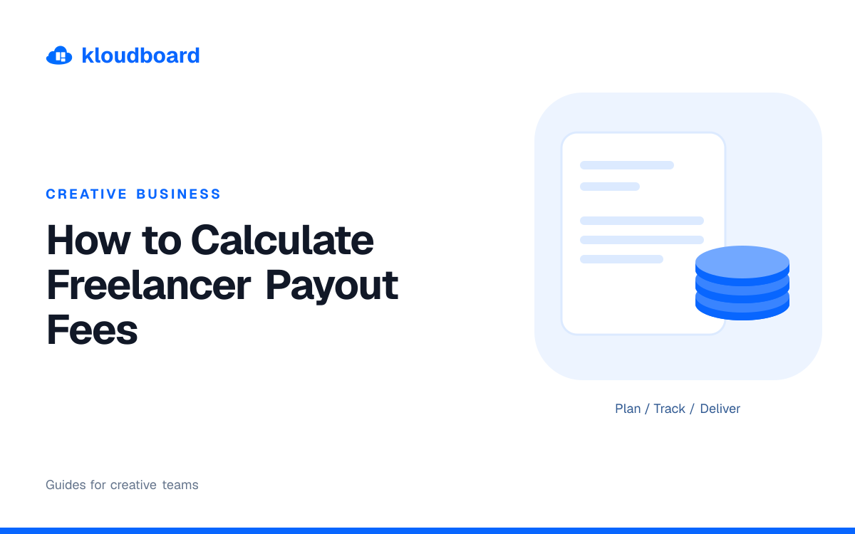 How to Calculate Freelancer Payout Fees — an invoice and stacked coins.