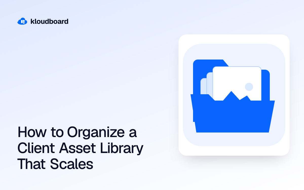 How to Organize a Client Asset Library That Scales — a folder containing image files.