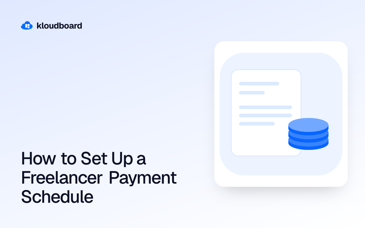 How to Set Up a Freelancer Payment Schedule — an invoice and stacked coins.